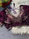 Beads 10 Pure Fendi Silk Partywear Desgine Blouse Wholesalers In Delhi